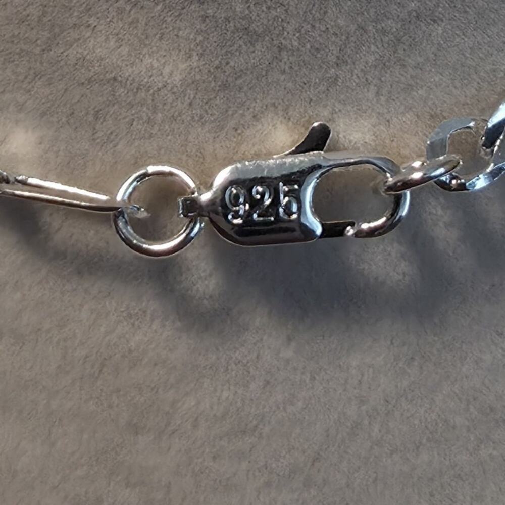 22" 3.9mm 7.0g Figaro Chain Necklace 925 Sterling Silver Lobster Clasp - Picture 3 of 7